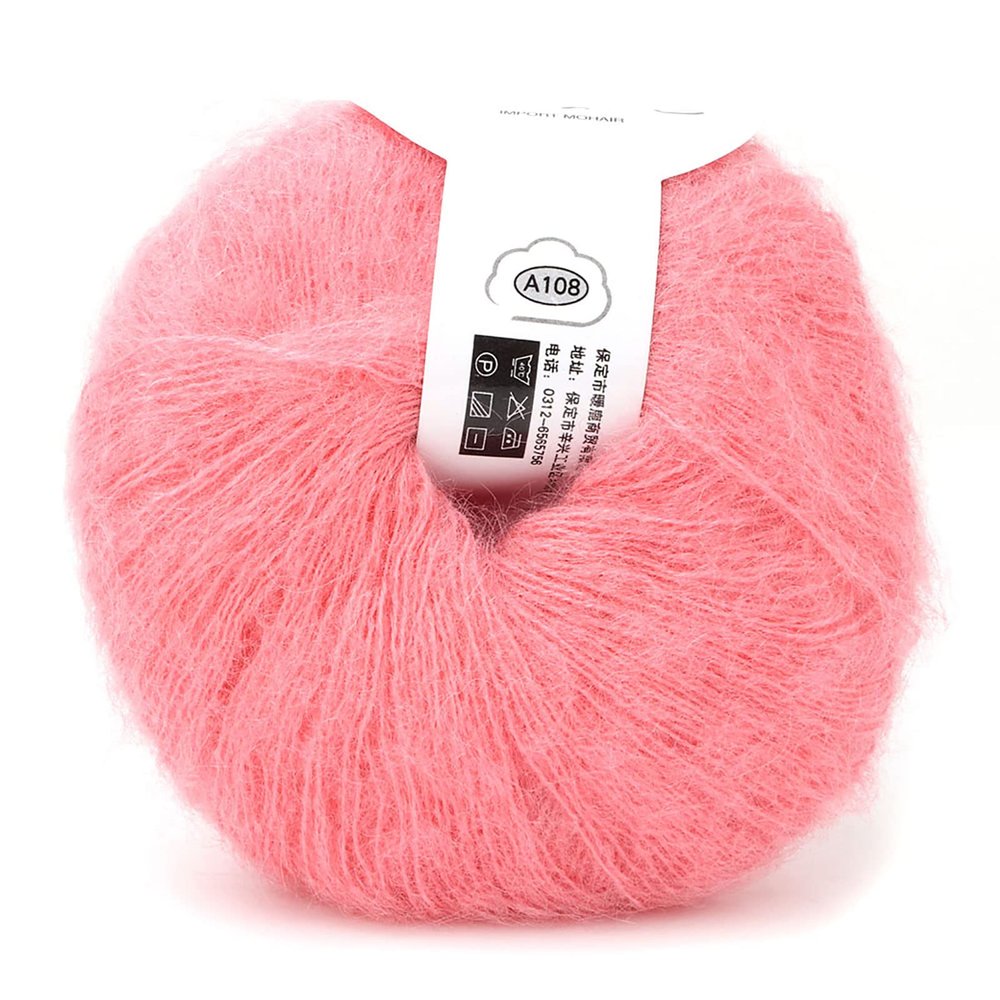 Anra Wool Yarn, Soft Mohair Kniing Anra Wool Yarn, Multi Color Soft Mohair Fiber Anra Wool for Kniing(Bright)