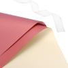 PATIKIL 20 Sheets Flower Wrapping Paper, Waterproof Flower Paper Wraps with Ribbon Floral Bouquet Supplies for DIY Crafts Packaging Bouquet, 22.8x22.8 Inch, Pale Pink/Dark Pink view 4