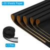 PATIKIL 20 Sheets Flower Wrapping Paper, Waterproof Flower Paper Wraps with Ribbon Floral Bouquet Supplies for DIY Crafts Packaging Bouquet, 22.8x22.8 Inch, Black/Gold Tone view 3