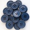 GANSSIA 1 Inch (25mm) Round Flatback Buttons for Garment Sewing Deep Blue Colour Button for Crafts Supplies DIY Pack of 50 pcs view 1