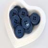 GANSSIA 1 Inch (25mm) Round Flatback Buttons for Garment Sewing Deep Blue Colour Button for Crafts Supplies DIY Pack of 50 pcs view 2