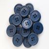 GANSSIA 1 Inch (25mm) Round Flatback Buttons for Garment Sewing Deep Blue Colour Button for Crafts Supplies DIY Pack of 50 pcs view 3