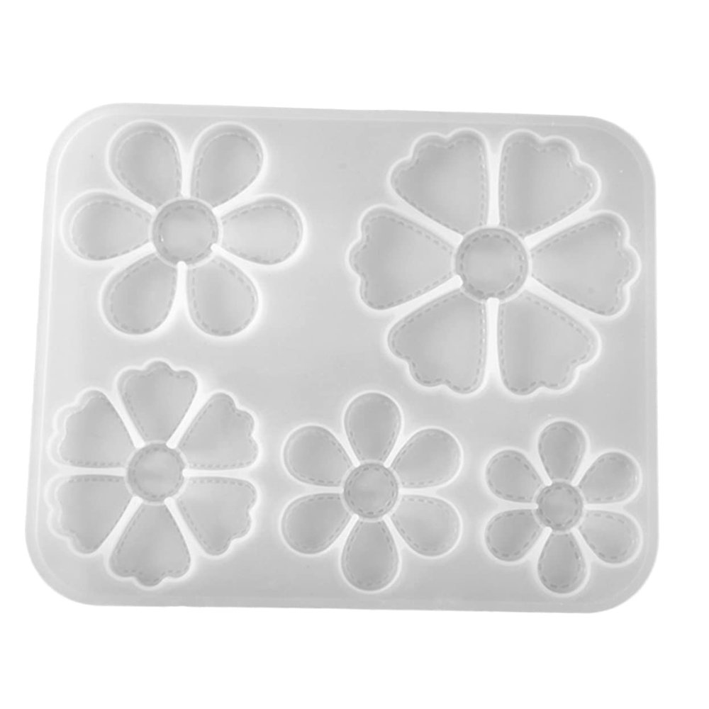 STOBOK Petal Mold Casting Tool for Decor Epoxy Flower Design Six-Petal Ornament Mold for Home and Party Decoration