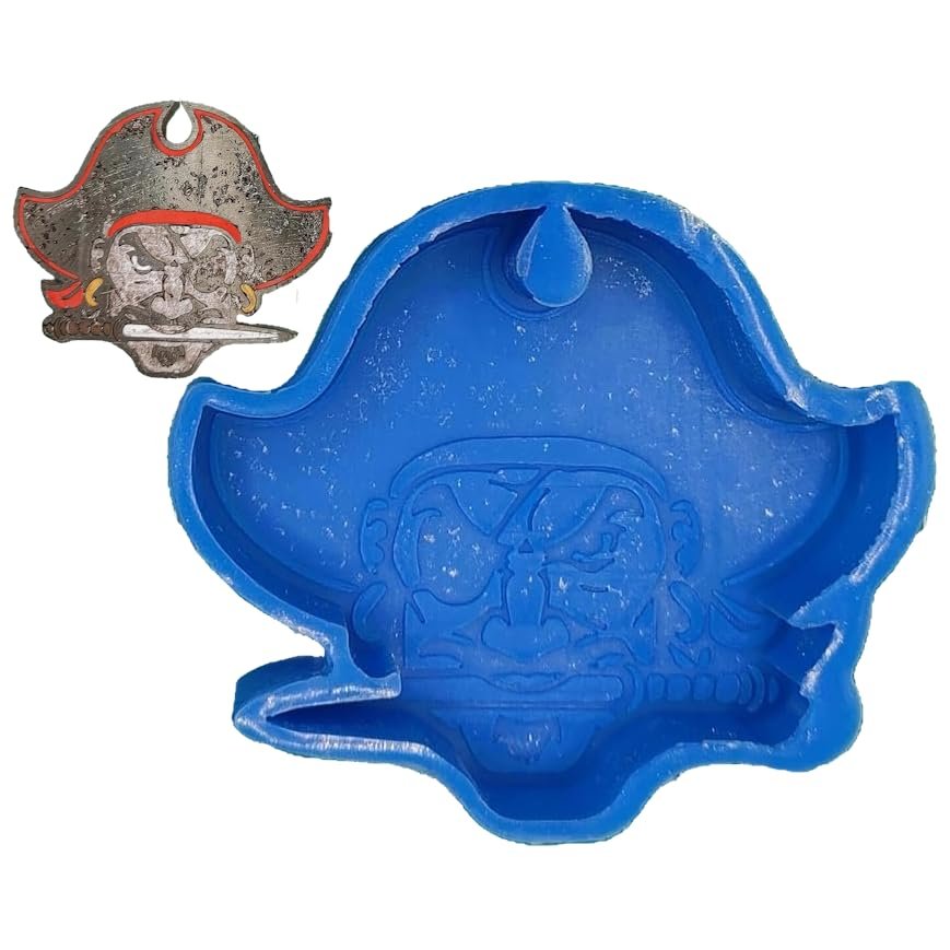 Pirates Buccaneers Raiders Marauders School Mascot - Silicone Freshie Mold -