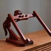 ErdBar Embroidery Stand Embroidery Hoop Adjustable Embroidery Stand, Natural Red Pear Wood, Black Walnut Wood Frame Cross Stitch Floor Stand(Red pear Wood,11.81 * 7.87 * 1.18in) view 3
