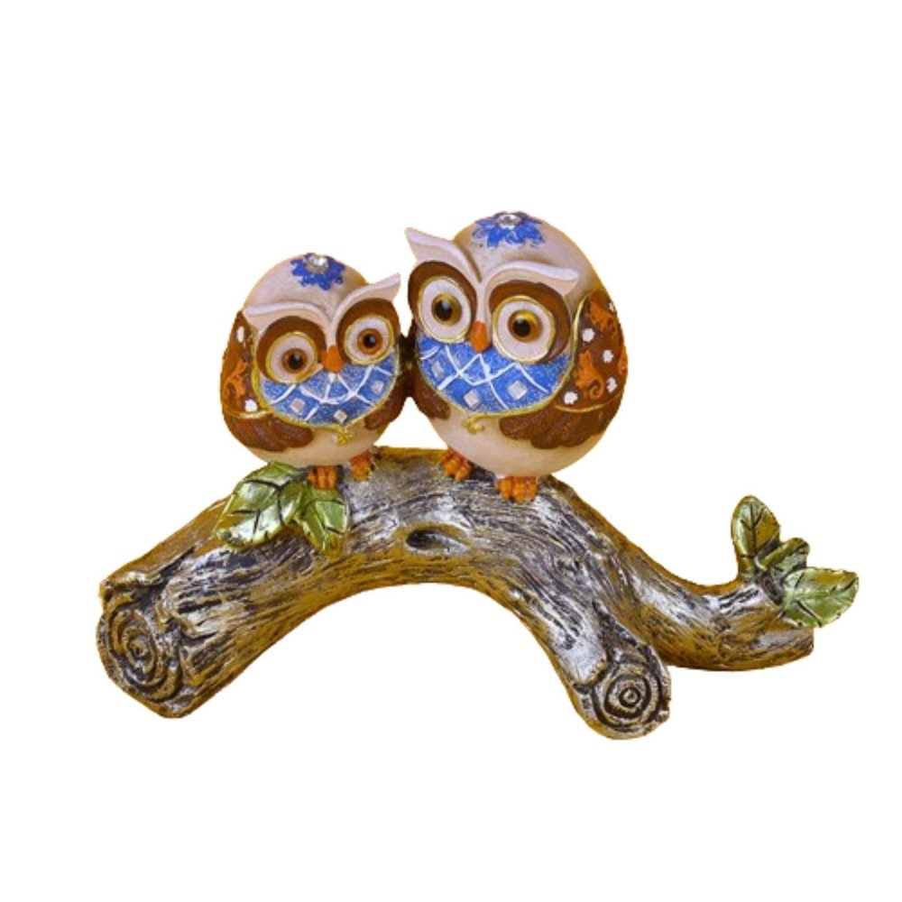 Bobbird - Resin Garden Animal Planter/Vase, Owl and Deer Tabletop Decor, Home Garden Soft Decoration, Landscape Ornament ()