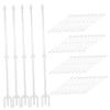 STOBOK 2pcs Floral Picks for Card Holding Transparent Bouquet Card Clips for Flower Arrangements Weddings Graduations and Parties view 3
