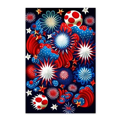Gabbana Happy Fireworks Diamond Painting Kits for Adults DIY 5D Patriotic Diamond Art Paint with Round Diamonds Full Drill Gem Art Painting Kit for Home Wall Decor Gifts 20x30 Inch