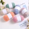100G/Roll Dot Mohair Yarn Colorful Thick Soft Plush Color Dots Wool Thread for DIY Hand Knitting Sweater Scarf Hat Crocheted Line (Color : 50 Dark Gray Section red) view 2