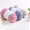 100G/Roll Dot Mohair Yarn Colorful Thick Soft Plush Color Dots Wool Thread for DIY Hand Knitting Sweater Scarf Hat Crocheted Line (Color : 50 Dark Gray Section red) view 3