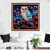 Funxvoot Stamped Cross Stitch Kits Beginners Full Range of Embroidery Kits for Adults 11CT Embroidery Patterns Needlepoint Kits Printed Cross Stitch Kits -Starry Owl 18x18 inchs view 2