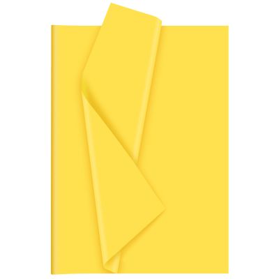 Bouiexye 60 Sheets Yellow Tissue Paper Christmas Tissue Paper Bulk Gift Wrapping for DIY Art Craft Floral Birthday Holiday Baby Shower Party 20 x 14.5 inches/51x37cm