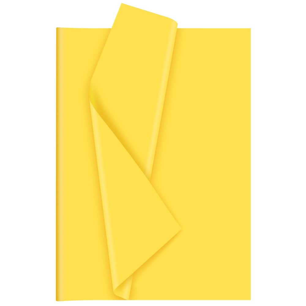 Bouiexye 60 Sheets Yellow Tissue Paper Christmas Tissue Paper Bulk Gift Wrapping for DIY Art Craft Floral Birthday Holiday Baby Shower Party 20 x 14.5 inches/51x37cm