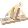 WAYUTO Folding Wooden Hot Glue Gun Holder Hot Glue Gun Stand Rack Hot Glue Gun Base Organizer for Craft Room Small view 1