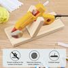WAYUTO Folding Wooden Hot Glue Gun Holder Hot Glue Gun Stand Rack Hot Glue Gun Base Organizer for Craft Room Small view 2