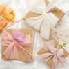 JEDIA Ribbon, Dusty Pink Ribbon for Flower Bouquet, 3 Rolls Flower Ribbons for Crafts, 1 1/2 inch x 7Yd Ribbons for Gift Wrapping, Bouquet Wrap, Bridal Bouquets, DIY Crafts for Mothers Day view 3