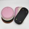 Leather PU Bag Base Plate Accessories Crochet DIY Wool Knitting Tool Material Bag(Circle diameter: 15cm.Rectangle: 22 * 10cm) (Color : Off white Long) view 2