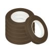 MECCANIXITY Floral Stem Wrap Tape Floral Tape 30yard Length 1/2 Inch Width for Bouquet Crafts Wedding Arrangement Pack of 6, Brown view 1