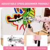SHENJIA Tufting Gun Starter Kit - High-Speed 2 in 1 Cut Loop Pile Rug - Perfect for Beginners - Includes Tuft Rack Carpet Trimmer Cloth Yarn Gadgets(Color:Pink) view 3