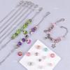 AUEAR, 20 Pack Silver Adjustable Snake Chain Charm Bracelets With Heart Shape Extender For Jewelry Making view 3