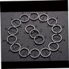 Operitacx 120pcs Plated Split Key Chain Ring Flat Key Rings Attachment Pin for Organization Jewelry Making view 4
