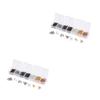 Operitacx 420pcs Jewelry Making Supplies Zinc Alloy Round Shape Ceramic Fastener Clasps DIY Beading Kit Spacer Beads view 1