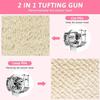 SHENJIA Tufting Gun Starter Kit - Ideal Rug Making Kit for Beginners + High Speed 5-40 Stitches/Sec - Includes Tuft Rack Carpet Trimmer Cloth Yarn Gadgets(Color:Blue) view 4