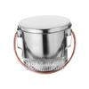 NUOBESTY Stainless Steel Brush Cleaning Bucket Artist Brush Washer Paint Bucket Alternative view 1