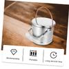 NUOBESTY Stainless Steel Brush Cleaning Bucket Artist Brush Washer Paint Bucket Alternative view 3