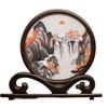 OqcEha Double-Sided Embroidery Table,Embroidery Screen, Decoration Table Antique Style Embroidery Small Screen Classical Decoration Handmade Double-Sided Embroidery Desktop view 1