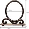 OqcEha Double-Sided Embroidery Table,Embroidery Screen, Decoration Table Antique Style Embroidery Small Screen Classical Decoration Handmade Double-Sided Embroidery Desktop view 2