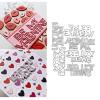 Valentines Words Frame Metal Die Cuts,You are Sweet Valentines Letter Frame Background Wedding Cutting Dies Cut Stencils for DIY Scrapbooking Album Embossing Paper Dies Card Making view 1