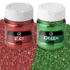 Christmas Glitter Red, Green Fine Glitter for Crafts, Resin, and Scrapbooking, 4 OZ Christmas Confetti Pack for Dcor view 1