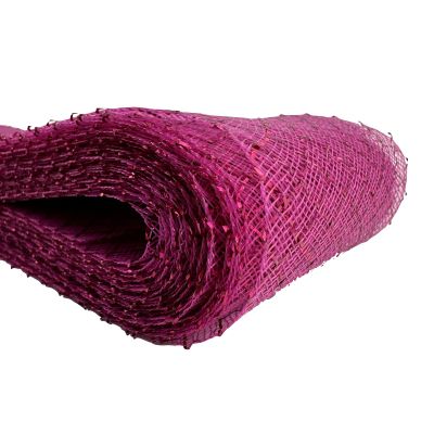 STARLIGHT TRIMMINGS 3 Inch Soft Horsehair Braid 22 Yards Sewing Trim Veil Wedding Accessory (Fuchsia Metallic)