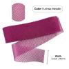 STARLIGHT TRIMMINGS 3 Inch Soft Horsehair Braid 22 Yards Sewing Trim Veil Wedding Accessory (Fuchsia Metallic) view 2