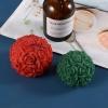 Pack of 6 Rose Ball Candle Mold 3D Flower Ball Silicone Candle Mold Valentines Day DIY Crafts Resin Casting Mold Unique Shape Silicone Mold for Aromatherapy Candle Homemade Soap Chocolate Making view 4