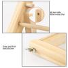 Craft Room Ribbon Holder Organizer Rack Craft Room/Flower Shop Desktop Spool Ribbon Display, 1/2/4-layer Wood Small Embroidery Thread Holder, Sewing Bobbins Storage Organizer ( Size : 40x17cm/15.7x6.7 view 4