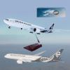 18.5" 1:130 Scale Model Airplane New Zealand B777-300 Model Jet Collectibles Resin Plane Models with Wheels Diecast for Collection Gift view 1