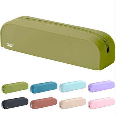 Mr. Pen- Silicone Pencil Case, Aesthetic Pencil Bag for Women, Makeup Pouch, Multifunctional Pouch for Stationery, Cosmetics and Electrical Goods Storage