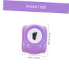 Anneome Manual Scrapbook Puncher 8pc Set Boys and Girls Hole Puncher Set for Boys and Girls DIY Art view 2
