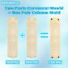 1 Pair Concrete Roman Moulds 23.6" DIY Cement Balustrades European Roman Mold for Concrete Plaster Cement Plastic Casting Mold 2 Parts for Garden Balcony Fence Decor view 4