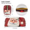 Dwrepo Santa Claus Pencil Bag Portable Leather Pencil Case Travel Makeup Bag Large Capacity Toiletry Bag for Women view 4