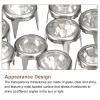 uxcell 120Pcs Rhinestone Stud Refills, 7mm/0.28" Rhinestone Claw Beads Nailhead, Rivets Metal Spikes Rivet Decorative for DIY Leather Craft Making Purse Clothing Shoes Belt, Silver White view 4