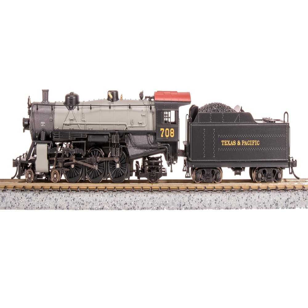Broadway Limited 8011 Light Pacific 4-6-2, T&P 713, Gray Boiler, Paragon4 Sound/DC/DCC, N Scale