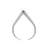 Stainless Steel Caliper Clay Sculpture Ceramic Measuring Pottery Tools 4" 8" 10" 12" Length Leg Accessories Pottery Tool Curved-Caliper Precision-Measuring Tool Handheld-Caliper Clay High view 1