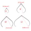 Stainless Steel Caliper Clay Sculpture Ceramic Measuring Pottery Tools 4" 8" 10" 12" Length Leg Accessories Pottery Tool Curved-Caliper Precision-Measuring Tool Handheld-Caliper Clay High view 3
