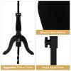 Bonnlo Female Dress Form Pinnable Mannequin Body Torso with Wooden Tripod Base Stand (Black, 14-16) view 4