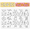 BEUNITONE Animal Bookmark Clear Stamps 6.3x4.3 Rectangular PVC Silicone Stamps for Card Making DIY Scrapbooking Photo Album Journal view 1