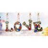 ARTopet Diamond Art Painting Keychain Kit 5D DIY Diamond Art Keychains Crafts Hanging Ornaments Home Decor Doublesided Drill-D view 3