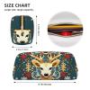 Dwrepo Xmas Gift Deer Pencil Bag Portable Leather Pencil Case Travel Makeup Bag Large Capacity Toiletry Bag for Women view 4